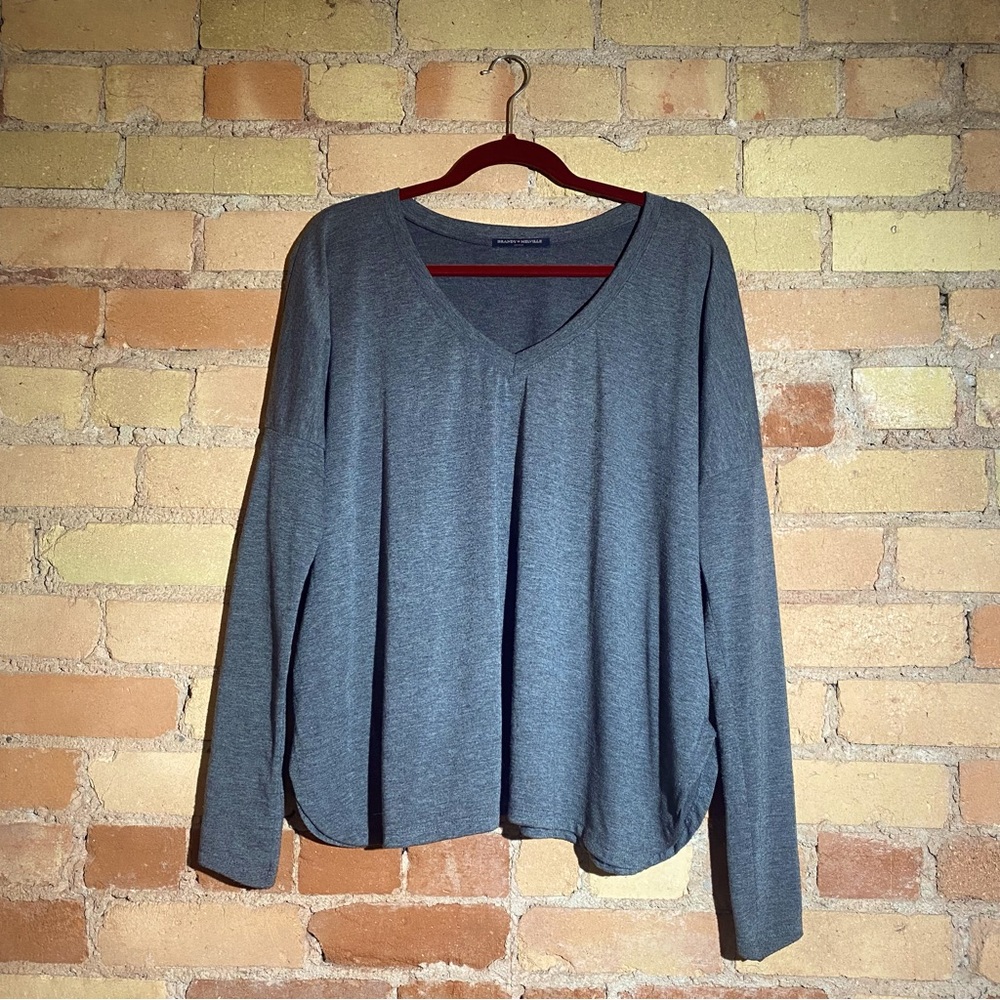 Brandy Melville long-sleeve v-neck tee